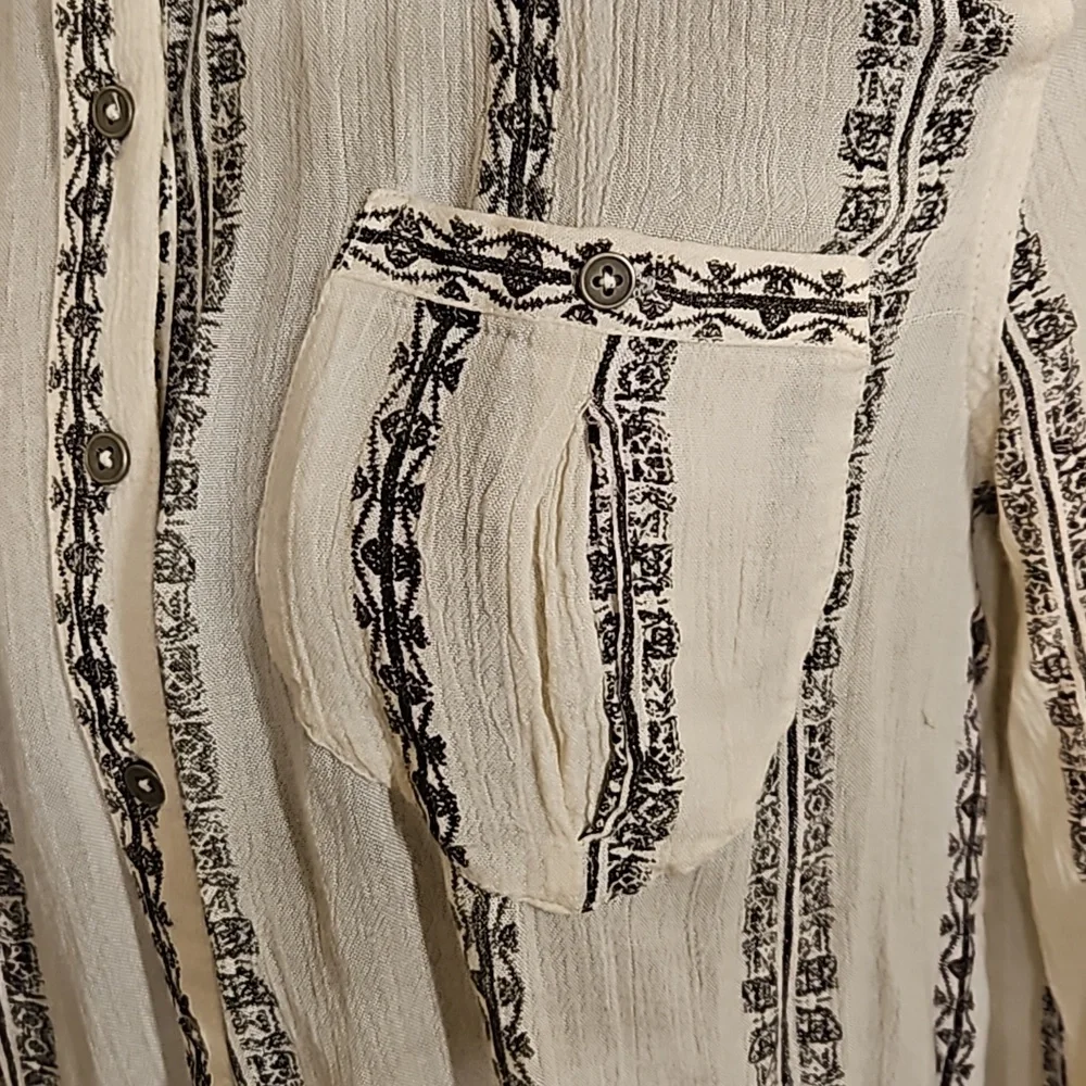 Free People Button Up Blouse - Picture 2 of 13